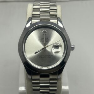 Classic Rolex Watch – Silver Plain Dial Datejust