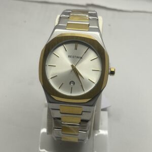 Bestwin Two-Tone Silver & Gold Watch – Classic Quartz with Date Display
