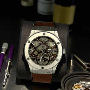 Brown Hublot Classic Fusion Aerofusion Chronograph